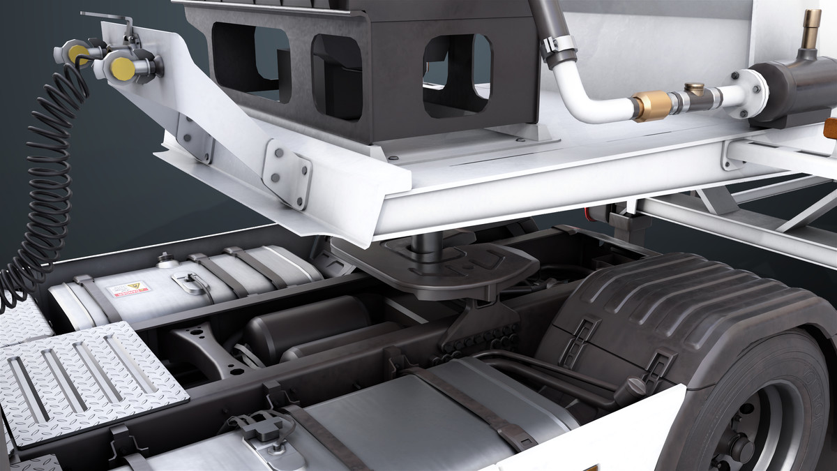 Chassis06 Cement Trailer 01 White URP HDRP Textures