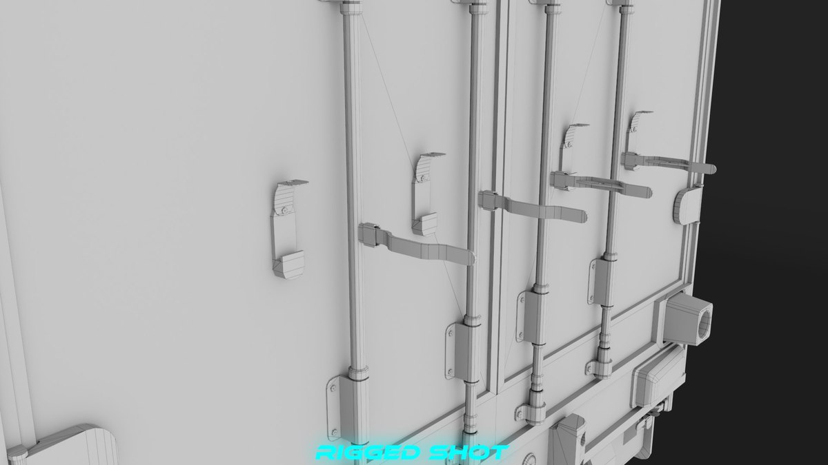 Curtainsider Semi Trailer URP HDRP Textures