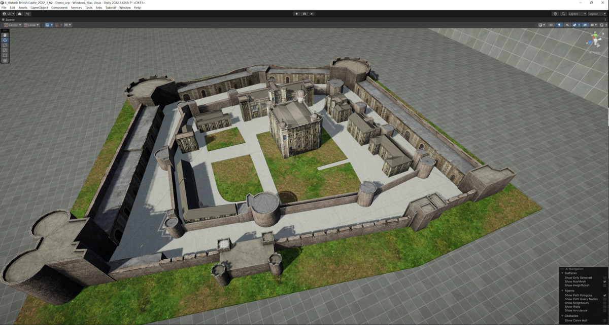 3D Model - Historic British Castle