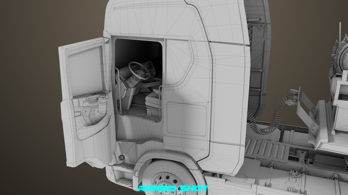 Chassis 06 Cement Trailer 01 Yellow