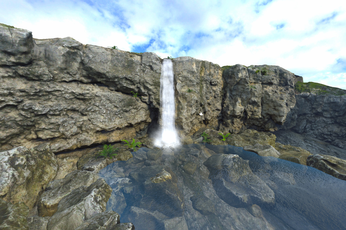 Drop-In Waterfall — Realistic URP System