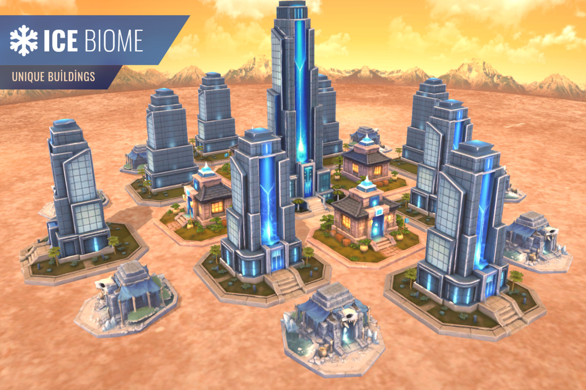 Stylized Building Pack – Multi Biome (LOD, Optimized, Atlas)