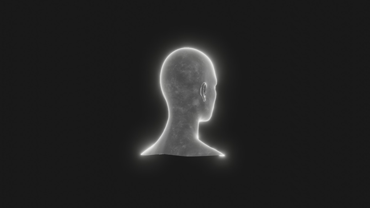 Ghostly Male Female Heads 3D Model Pack - Animated, Blend Shapes