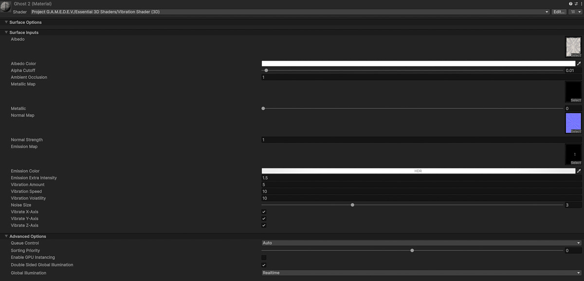 Vibration Shader (3D)