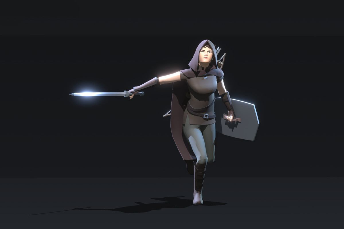 Polyquest Heroes: Warrior I Huntress