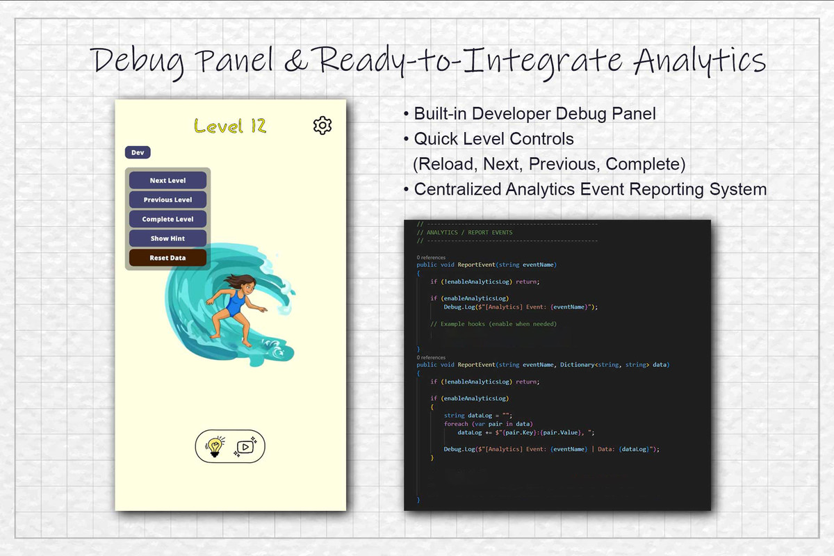 Draw one piece - DOP Puzzle | Template