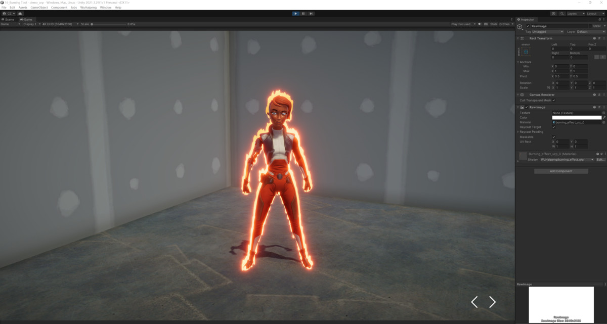 Burning Effect Tool