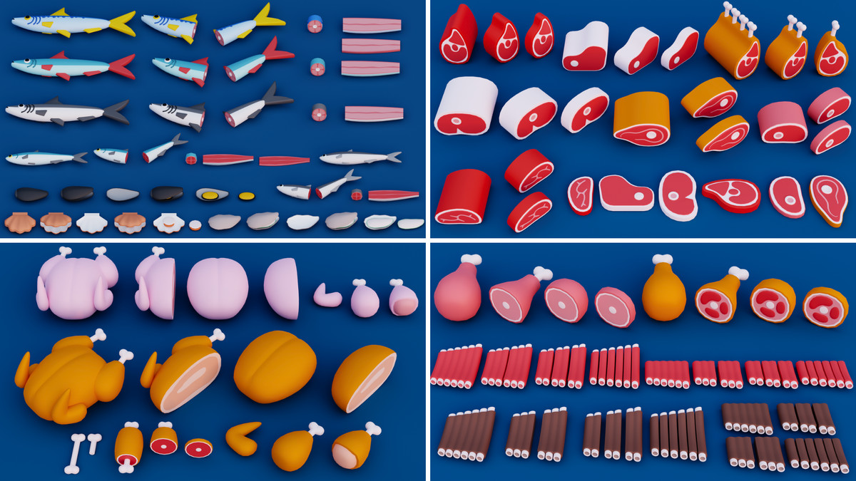 Cartoon Food Mega Pack