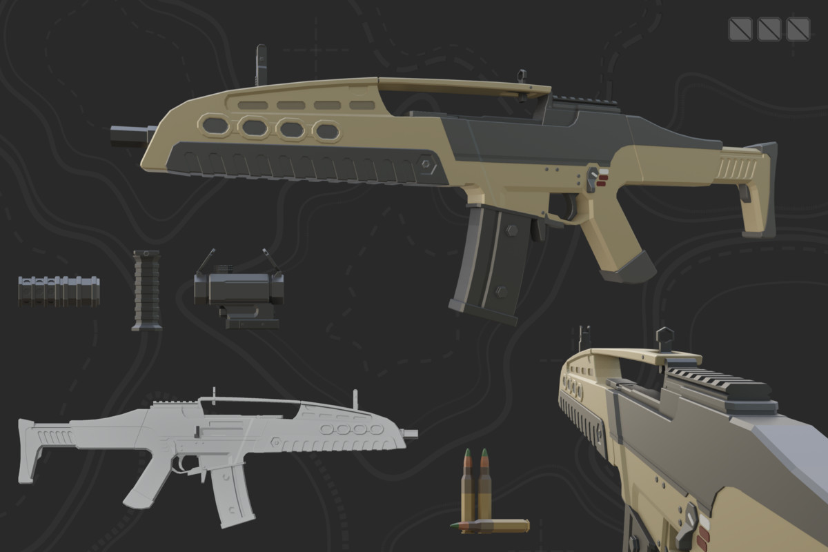 Low Poly Weapon Bundle Pack V