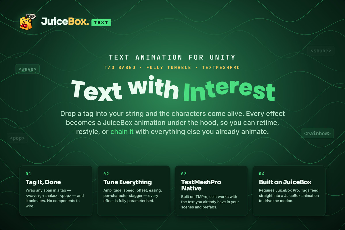 JuiceBox - Text Effects for TextMeshPro and UI Toolkit