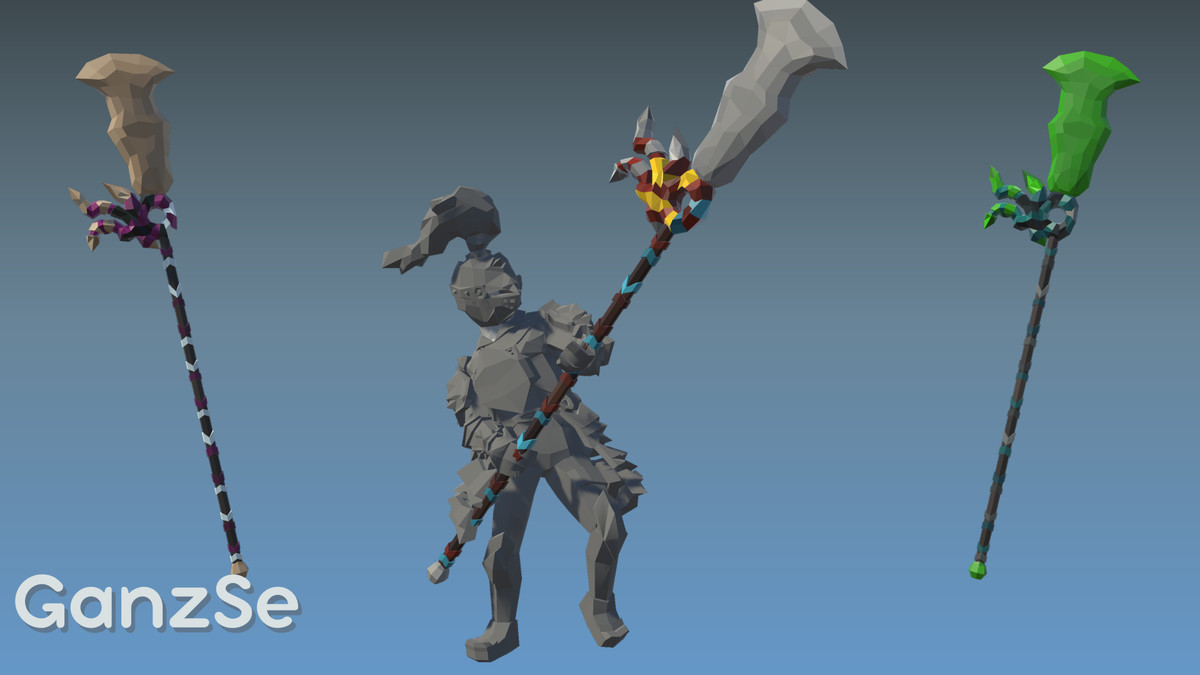 GanzSe Spears - Fantasy Low Poly Pack