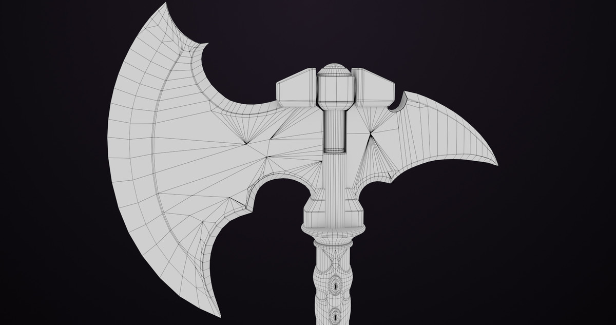 Battle Axe 08 URP HDRP Textures