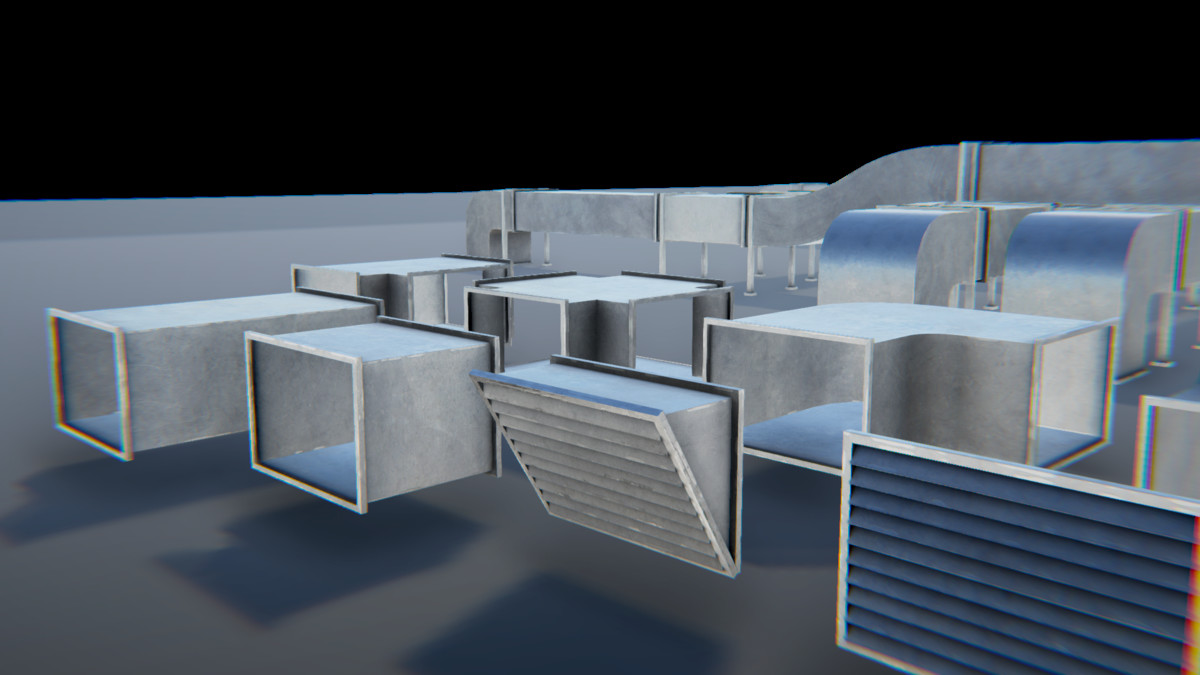 Modular Industrial Air Duct System