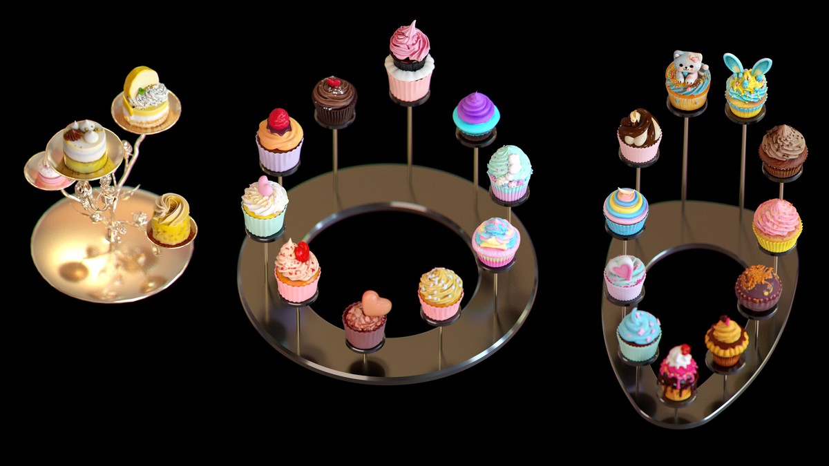 Sweet Dessert Asset Pack (Donuts, Cupcakes, Cake, Ice Cream, Candy)