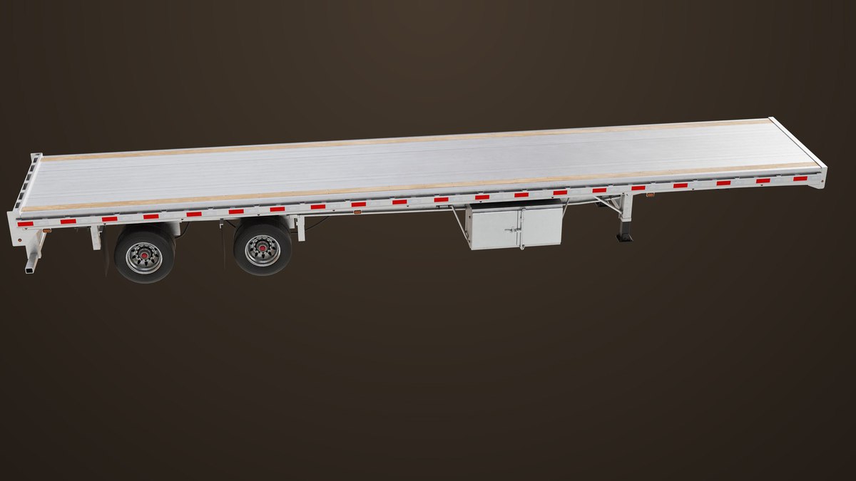 Flat Bed Trailer 05 Heavy Truck URP HDRP Textures