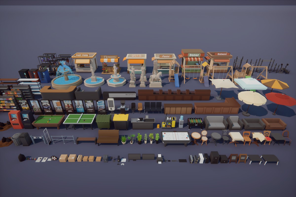 Low Poly Euro City