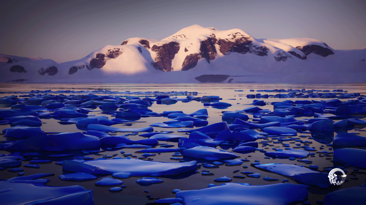 Arctic Landscape Cartoon