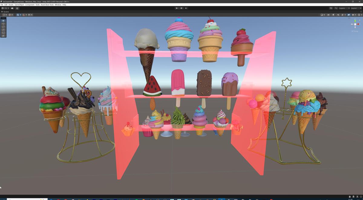 Delicious Ice Cream Collection – Colorful Dessert 3D Models
