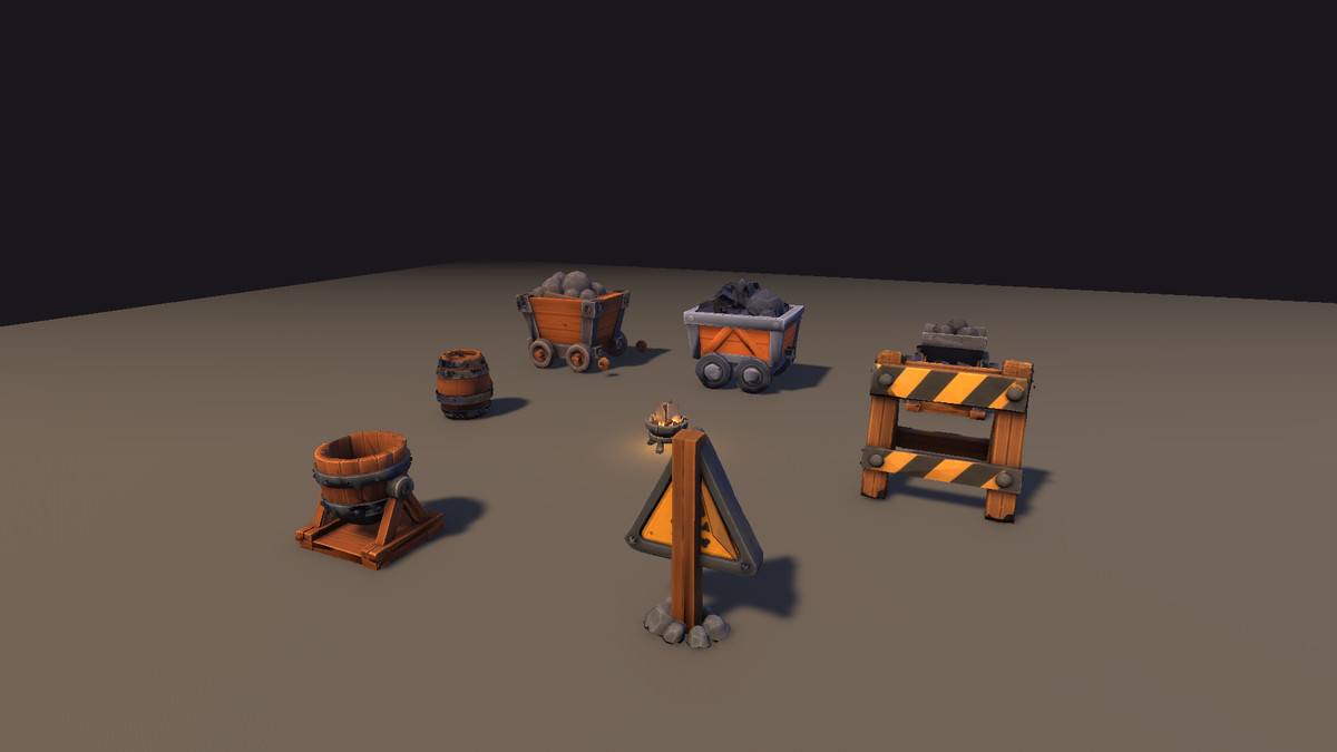 Low Poly Mine Props Pack - 100+ Mining Assets