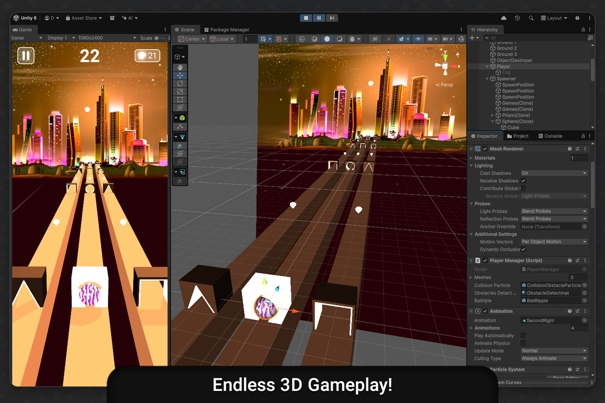 Shape Rush - 3D Endless Runner Complete Game Template