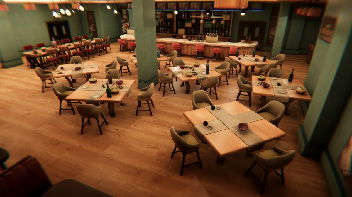 Restaurant & Bar 3d Modular Environment Pack