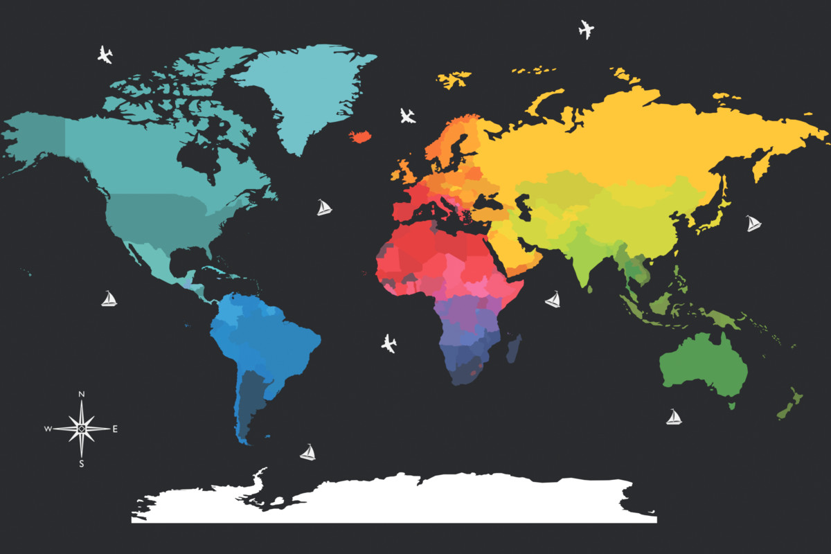 Toon Style World Map Pack