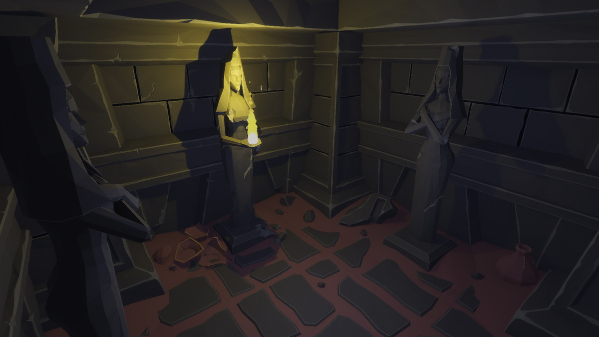 Low Poly Style Desert Dungeon
