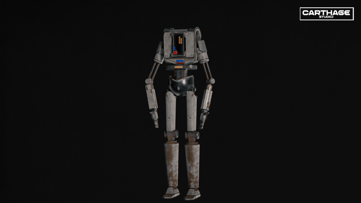 Security Robot NPC Bundle – 5 Rigged Game-Ready Characters