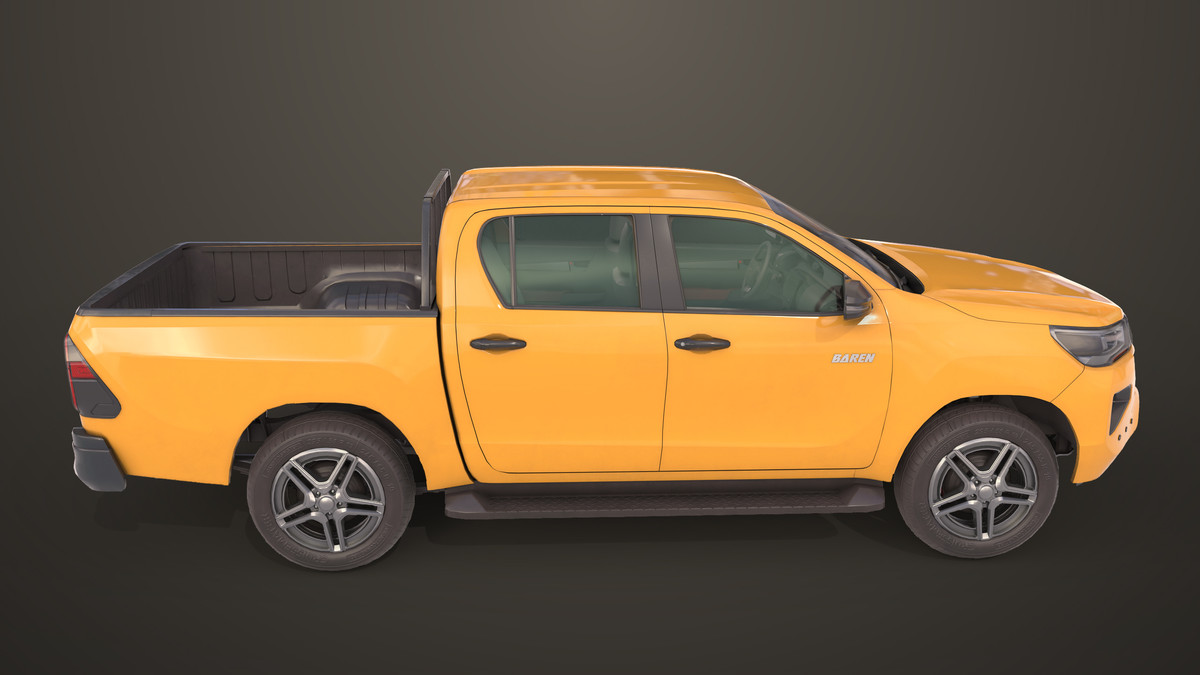 Pickup Truck 04 Brown URP HDRP Textures