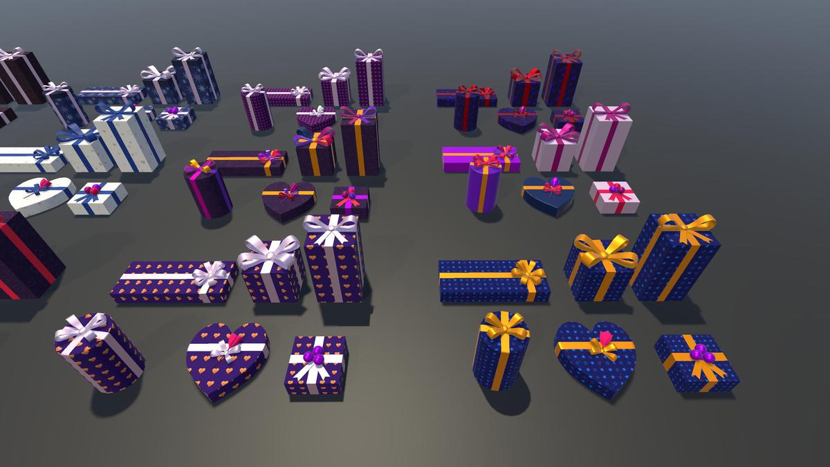 Gift Boxes with Magical Shader (Burn & Reveal)