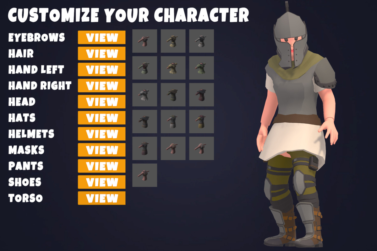Customizable 3D Fantasy Characters Vol 4