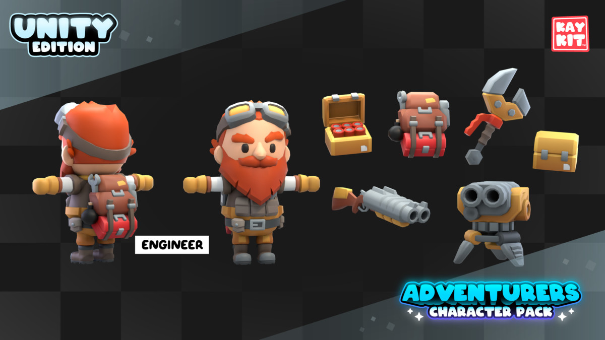 KayKit - Adventurers Character Pack (for Unity)