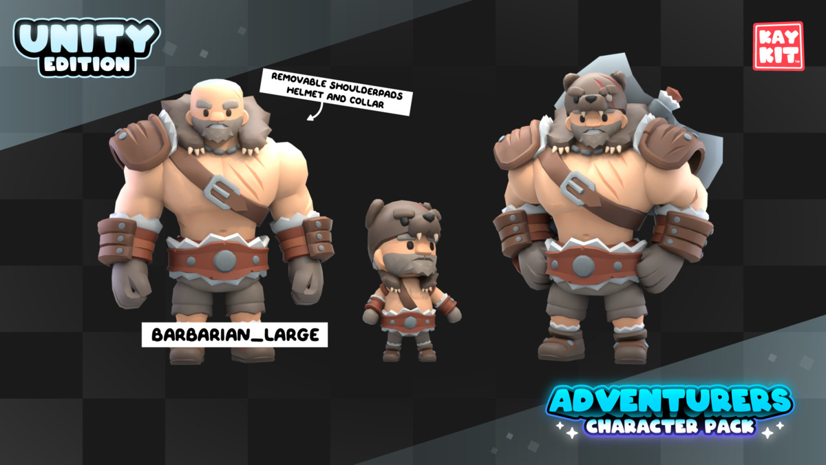 KayKit - Adventurers Character Pack (for Unity)