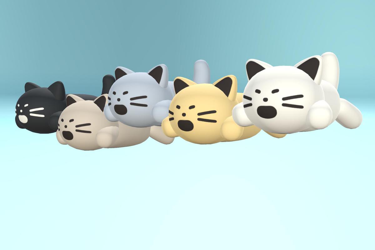 Minimal Line-Face Cats (Hyper Casual)