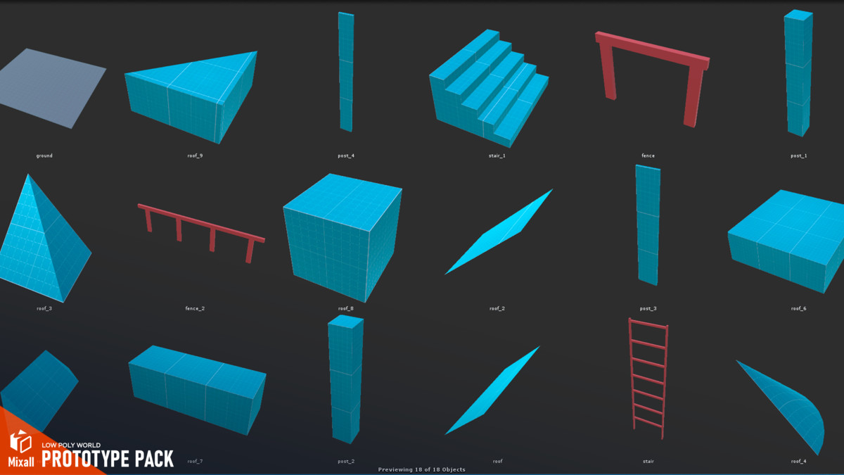 LOW POLY WORLD - PROTOTYPE PACK