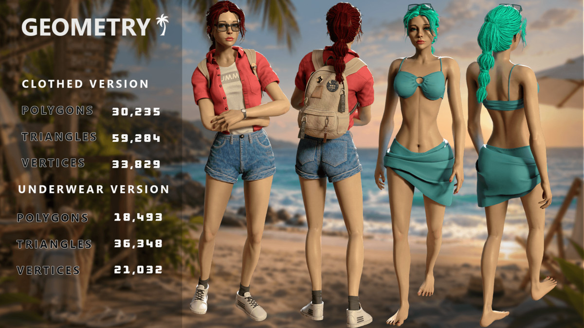 Summer Girl – Casual Game Character