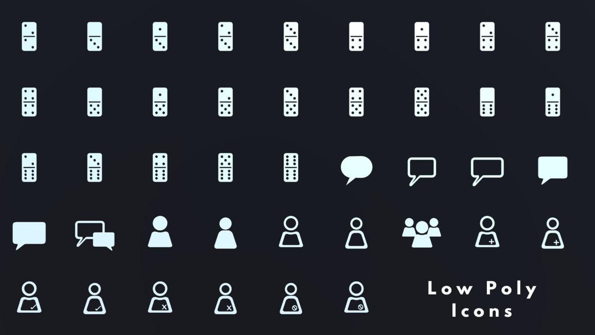 Low Poly 3D Icons - Pack