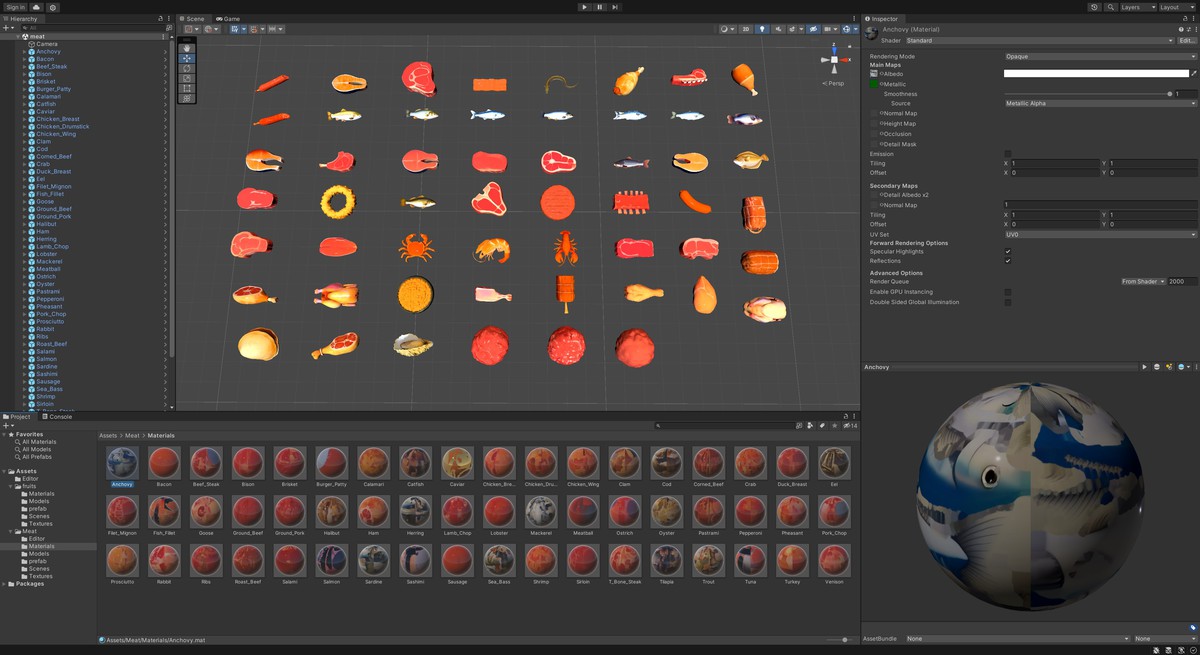 50+ Meat Asset Pack