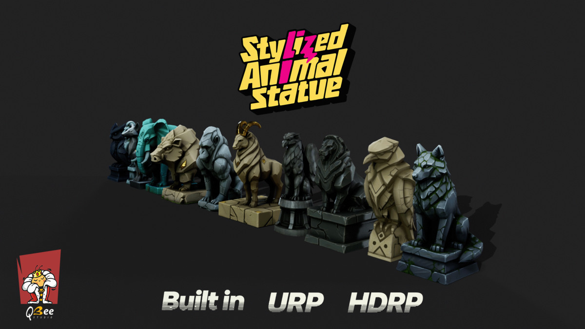 Animal Stylized Statue (Pack-01)