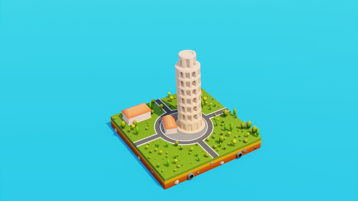 Low Poly LandMarks by IGS