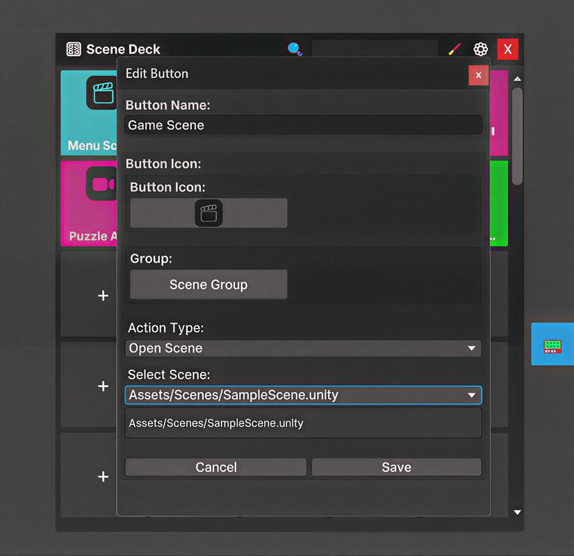 SceneDeck – Quick Actions & Scene Manager
