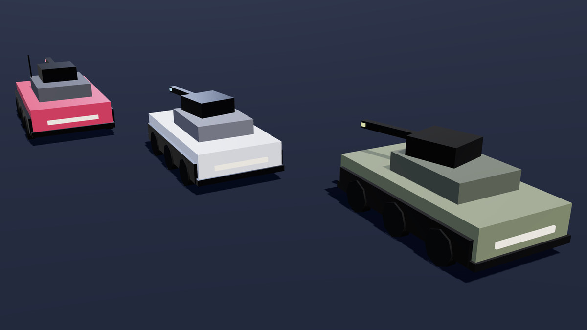 3D Land Vehicle Pack - 130 Low Poly Rigged Land Vehicles