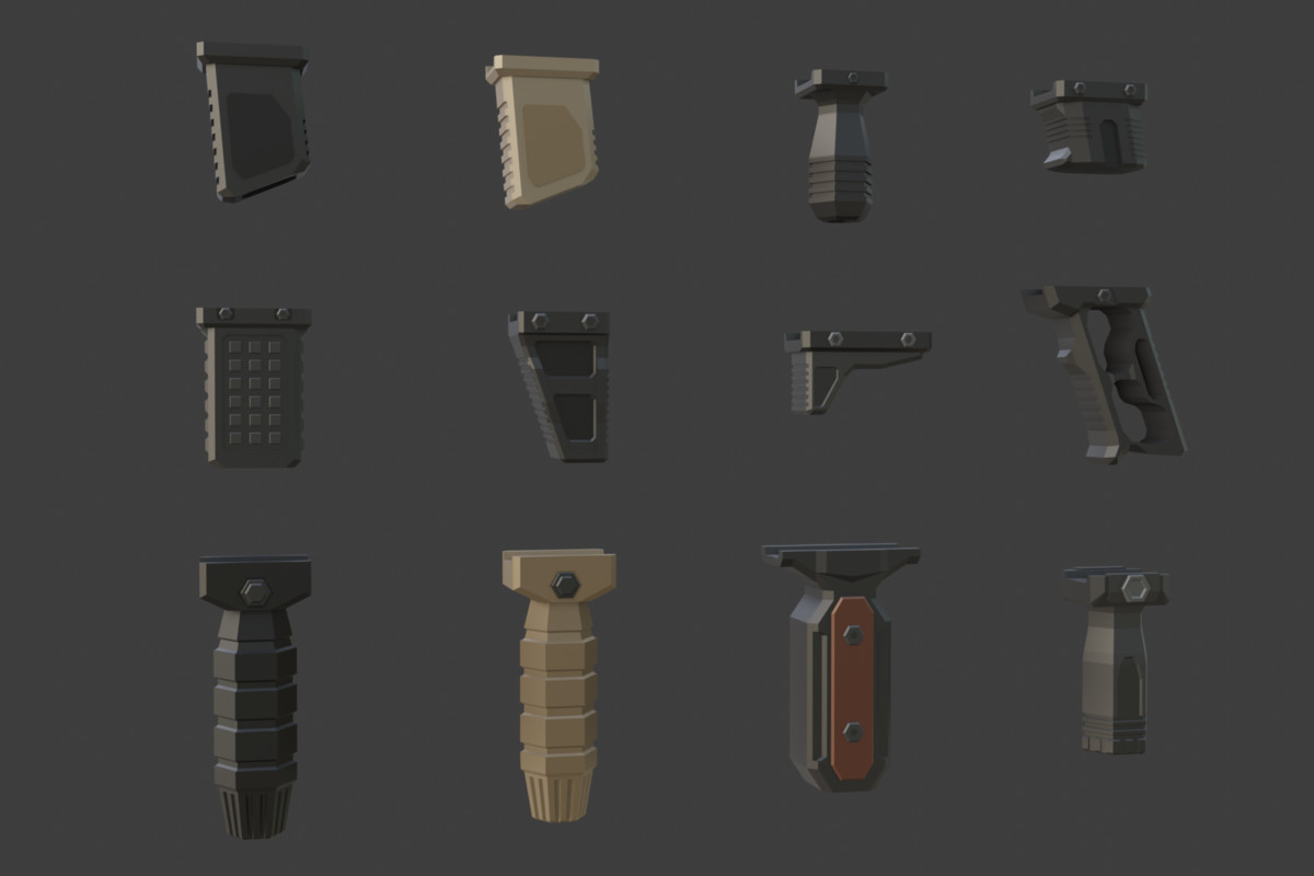 Low Poly Weapon Bundle Pack 3