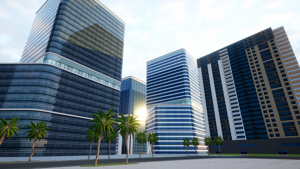 Mobile City - 50 Unique Buildings - 150 variants