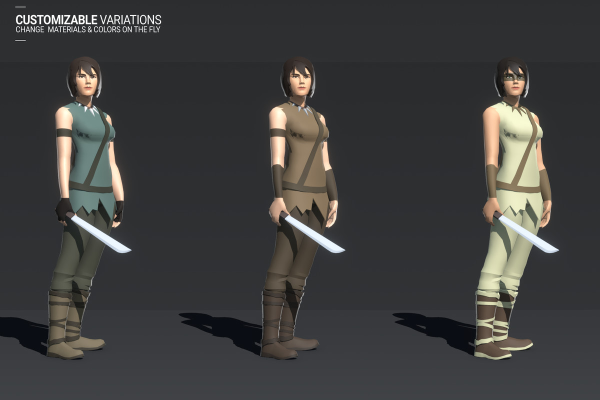 Polyquest Heroes: Warrior I Huntress