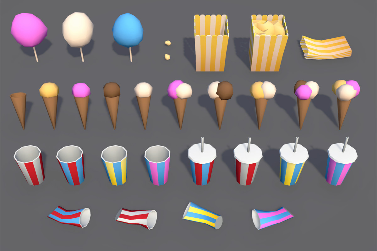 Low Poly Circus & Carnival Pack