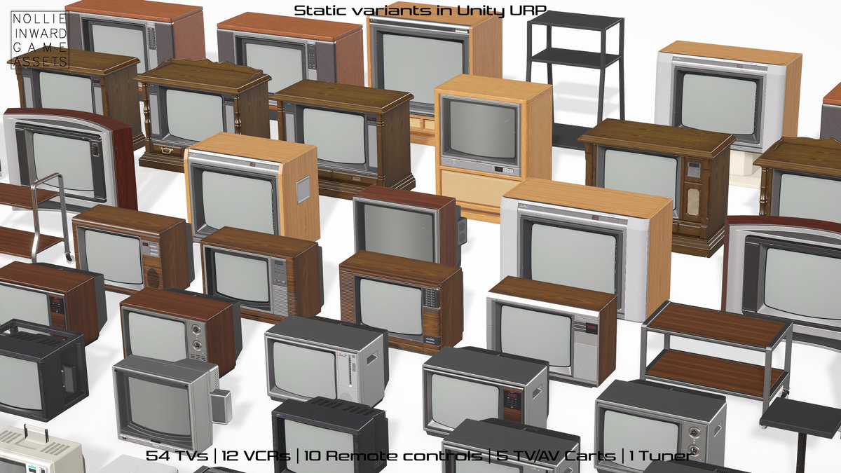 80s TVs Mega Pack - Vintage TV and VCR Collection