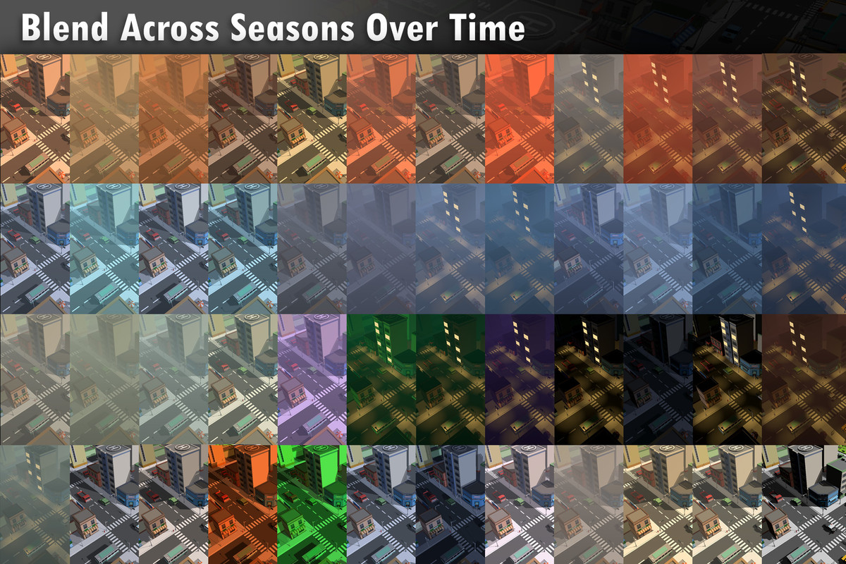 Advanced, Lightweight Day–Night & Seasonal Sky System