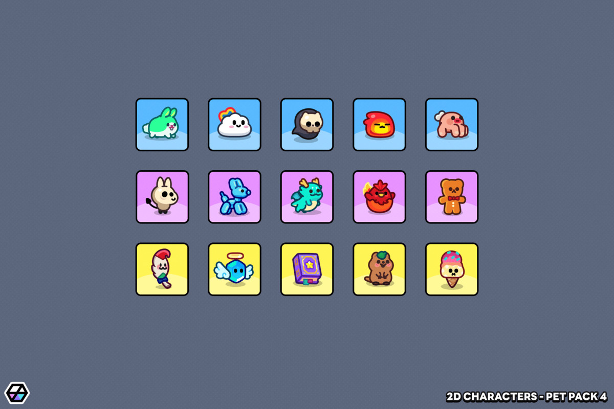 2D Characters - Pet Pack 4