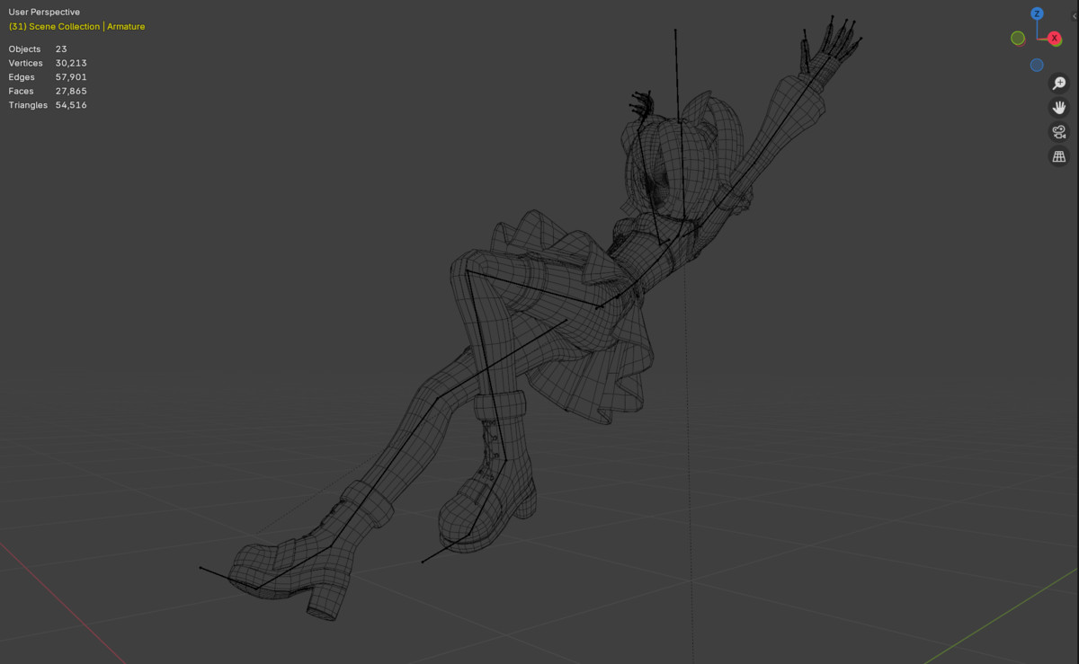 3D Cute Anime Girl